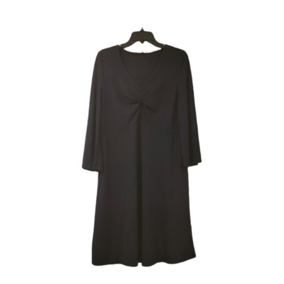 Navy Blue Vero Moda Women's Killo Twisted Trapeze Dress - Picture 1 of 9